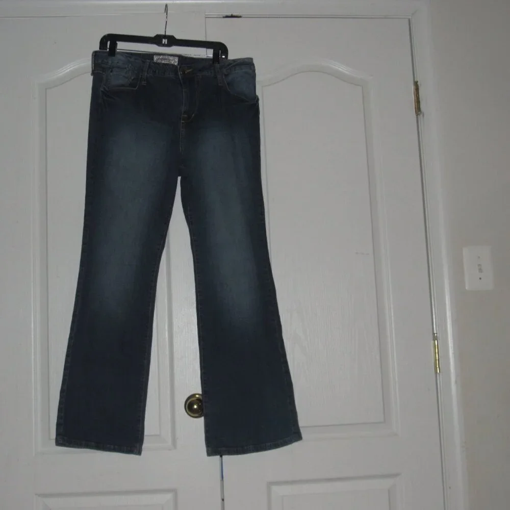 Baby PHAT FASHIONS Silver Label Medium Wash Bootcut Jeans Size 18W